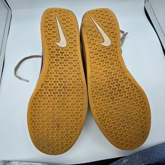 Nike SB Force 58 Team Red Gum Light Brown Mens Size 11.5 Sneaker Shoes Casual - Picture 8 of 13